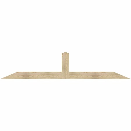 Ekena Millwork Portland Rough Sawn Timber Gable Bracket, Douglas Fir, 108"W x 22"H x 2"D x 6"F, 5/12 Pitch GBW108X22X0206POR00RDF